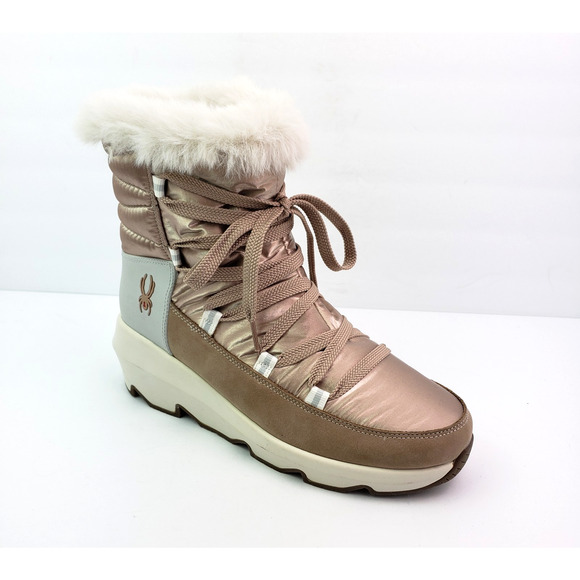 *AMPUTEE RIGHT SHOE ONLY* Spyder Camden Womens Size 9.5 Rose Gold Warm Boot - Picture 1 of 9